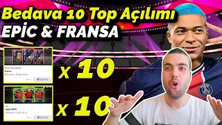 BEDAVA 10 EPİC & FRANSA TOP AÇILIMI | 2 SORU 2 TAHMİN eFootball 2023 Mobile Eğlenceli Paket Açılışı