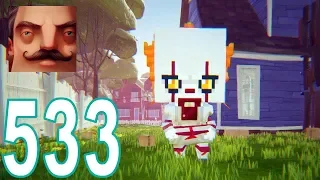 Hello Neighbor - Minecraft Pennywise Act 1 Gameplay Walkthrough Part 533