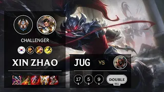 Xin Zhao Jungle vs Zed - KR Challenger Patch 11.24