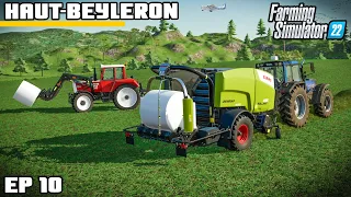 WRAP THEM UP! CASH INJECTION | Farming Simulator 22 - Haut-Beyleron | Episode 10