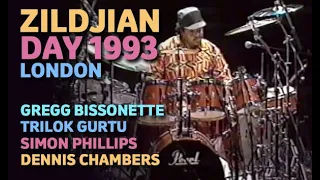 Zildjian Day London 1993  -  Gregg Bissonette, Trilok Gurtu, Simon Phillips, Dennis Chambers