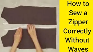 How to sew a zipper correctly without waves | زپ لگانے کا سب سے آسان طریقہ