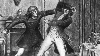 DLF 20.05.1820 Karl Ludwig Sand auf dem Schafott. Hinrichtung eines Attentäters