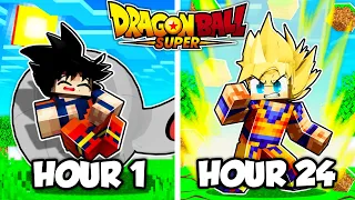I Survived 24 HOURS in Dragonball Super Minecraft!