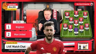 Mark Goldbridge reaction to Bruno Fernandes spectacular goal for Manchester United vs Brighton