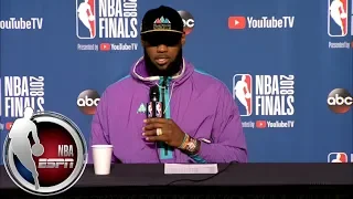 [FULL] LeBron James explains why Kevin Durant's 2018 Game 3 shot wasn't same as 2017 | NBA on ESPN