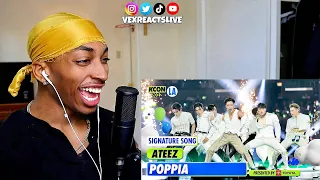 POPPIA - ATEEZ (에이티즈)LIVEKCON 2022 LA SIGNATURE SONG | REACTION