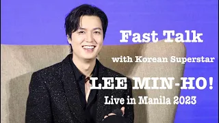 Fast Talk with Korean Superstar LEE MIN HO | Live in Manila 2023