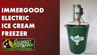 Immergood Electric Ice Cream Freezer  8 Quart | USA Made | High Quality Ice Cream Freezer