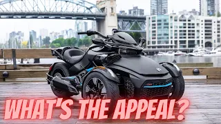 Harley Rider Tests Out A Can Am Spyder For The First Time