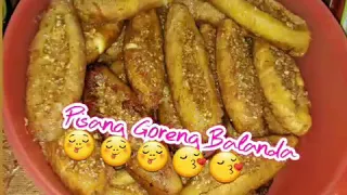 cara buat pisang goreng balandaa yang simpell