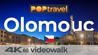 Walking in OLOMOUC / Czech Republic 🇨🇿- Nightwalk in the Old Town - 4K 60fps (UHD)