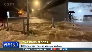 Hong Kong floods: six inches of rain in an hour