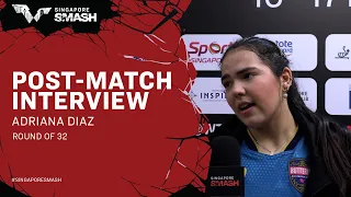 Adriana Diaz Post-Match Interview | Singapore Smash 2024