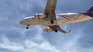 Amazing plane approach fro landing at Phuket Airport!