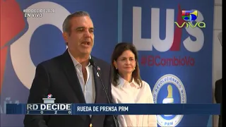 Luis Abinader Rueda de Prensa Comando de Campaña PRM Elecciones Municipales 2020