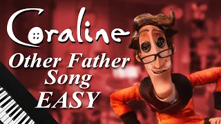 Coraline Piano Tutorial - Other Father's Song (EASY) with Lyrics
