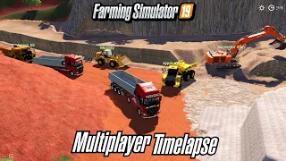 FS19 Dedi Server Multiplayer Mining Gameplay Timelapse Day 3 MCE Map Farming Simulator 19