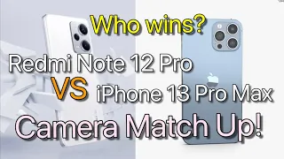 Redmi Note 12 Pro  VS. iPhone 13 Pro Max Camera Comparison | Photo and Video Comparison