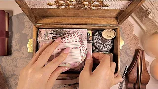 ASMR Decorating a vintage diary 3 Hours | Journaling Scrapbooking Relaxing Sounds | hwaufranc