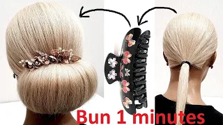 5 FASTEST Buns for RARE and THIN HAIR.