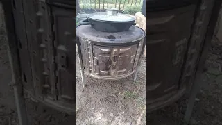 печь из барабана от стиральной машины