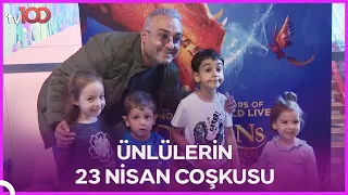 Ünlüler Çocuklarla Beraber 23 Nisan Coşkusunu Yaşadı