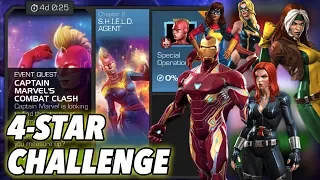 4-Star Challenge in Captain Marvel's Combat Clash! | Marvel Contest of Champions