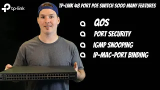 TP-Link 48 Port PoE Switch, SOOO Many Features