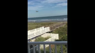 Military helicopters at ocean isle beach