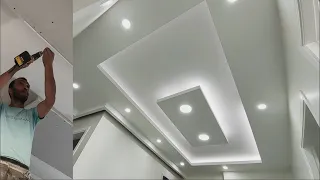 Usta Alçıpancıdan Koridor Asma Tavan İşçiliği - Suspended ceiling work - Drywall ceiling work