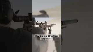 How big is a 50 caliber suppressor? #50cal #gun