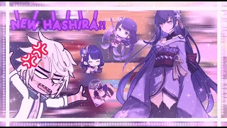 ⭐️😈|Hashira’s react to F!MC as Raiden Shogun| 2/? | MADE BY {TRICKYXIA}⭐️😈