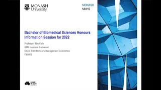 Biomedical Science Honours in 2022