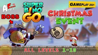 Super Bino Go CHRISTMAS EVENT - All Levels + BOSS / Gameplay Walkthrough (Android Game)