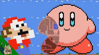 Mario vs the GIANT Kirby MAZE (Mario Cartoon Animation)