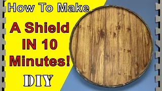 HOW TO MAKE A Viking Shield in 10 Minutes (DIY)