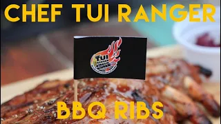 Food: Chef Tui Ranger, BBQ ribs, Jodd Fairs night market, Central Rama 9, Huai Khwang, Bangkok