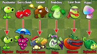 PvZ 2 Discovery - Plants Evolution WEAK - STRONG (P5)