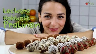 Leckere vegane Rohkost-Pralinen: super einfach & gesund (Energy Balls)