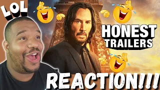 "BEST IN THE SERIES!" | HONEST TRAILERS: JOHN WICK CHAPTER 4 | REACTION!!!