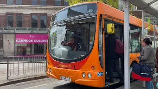 Ex Cardiff bus. Chaserider 996 WX57 TLY Scania K230UB WrightBus Solar. Route 26. First Day