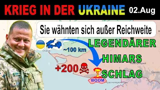 02.August: UNGLAUBLICHER TREFFER - Ukrainer LÖSCHEN RUSSISCHES INSELCAMP AUS | Ukraine-Krieg