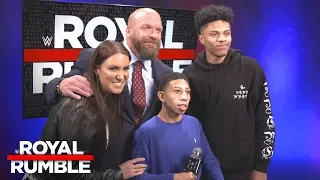 Stephanie McMahon & Triple H give a hero's welcome to two deserving fans: Exclusive, Jan. 28, 2018