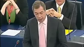 Nigel Farage touches quite a few nerves in the EU Parliament