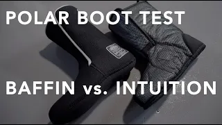 Baffin vs. Intuition polar boot liner moisture test [4K]
