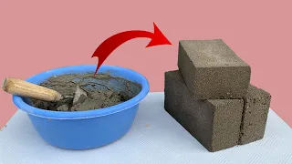 Diy Cement ideas making cement block bricks easily