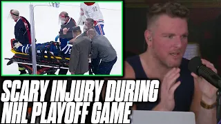 Pat McAfee Reacts To John Tavares Scary Injury In NHL Playoff Game