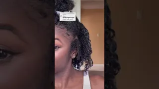 Doing a wash n go using aunt Jackie’s don’t shrink gel