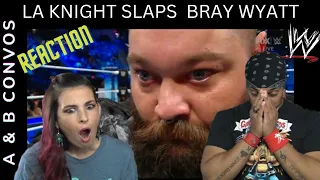 LA Knight slaps Bray Wyatt TWICE - Live Reaction | Smackdown 11/18/22